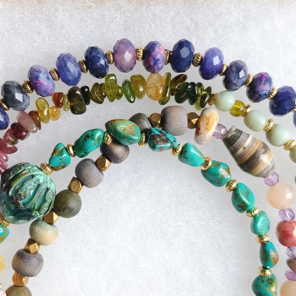 🛑HOLD🛑Convertible Bracelet OR 2 Strand Necklace - Picture 4 of 12